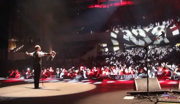 Zapato 3 lanza disco grabado en vivo