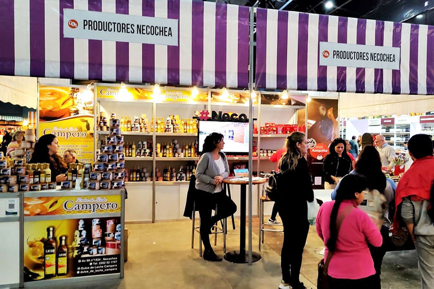 Necochea está participando de la Feria “Caminos y sabores”
