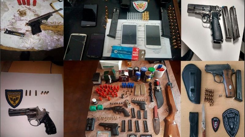 Más de 70 armas de fuego se secuestraron en Rosario
