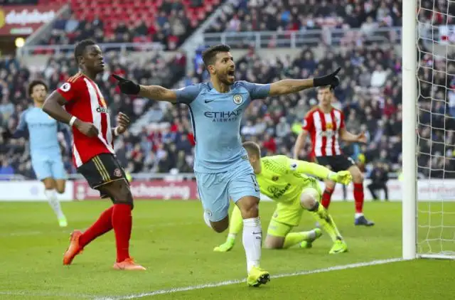 Agüero se anotó en un triunfo que le dio aire al City