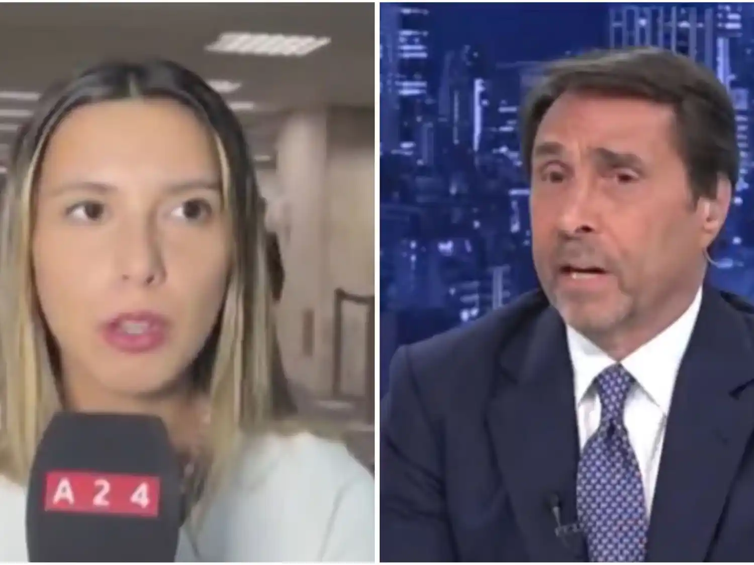 Páez y Feinmann se cruzaron en vivo.