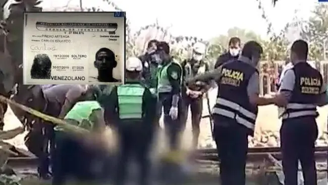 ¡CRIMEN MAFIOSO! Hallan cadáver calcinado de un venezolano en rieles de un tren en Santa Anita, Perú