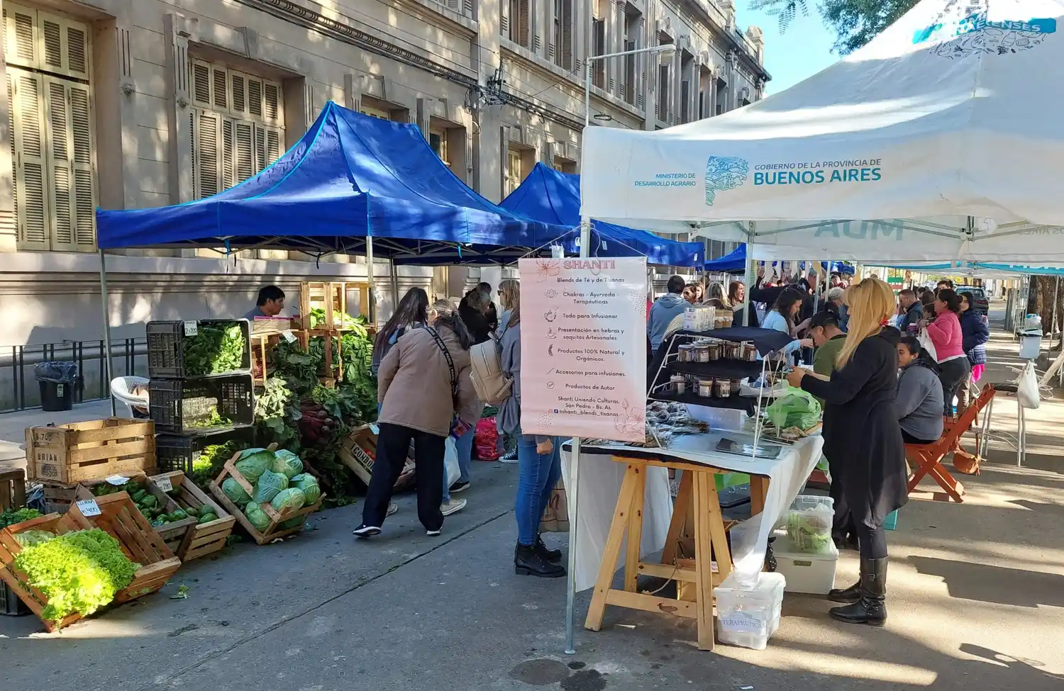 Feria de Mercados Bonaerenses más Frutos de la Tierra y el Río, este sábado frente a plaza Constitución
