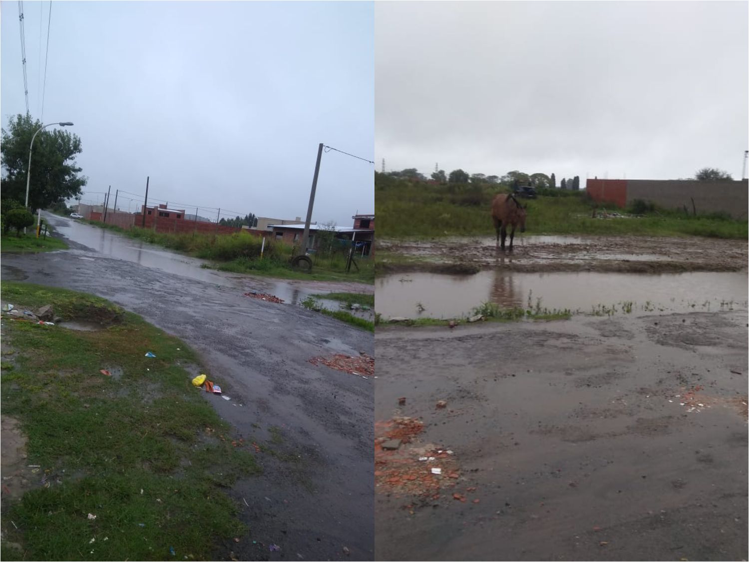 Temporal de lluvia: así está la zona de Gomendio y Esquiú