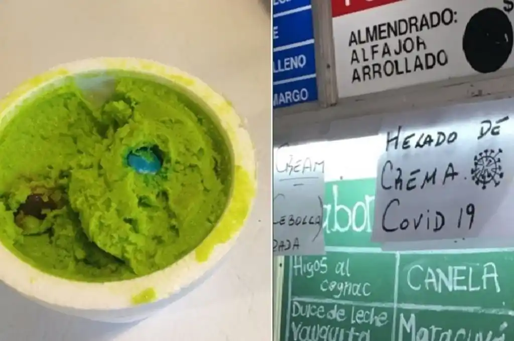 La Plata: una heladería ofrece la “Crema Covid”