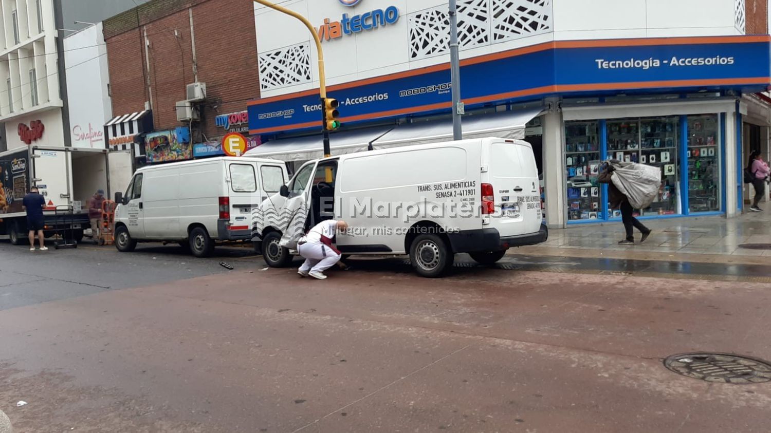 El choque se produjo en San Luis y y San Martín