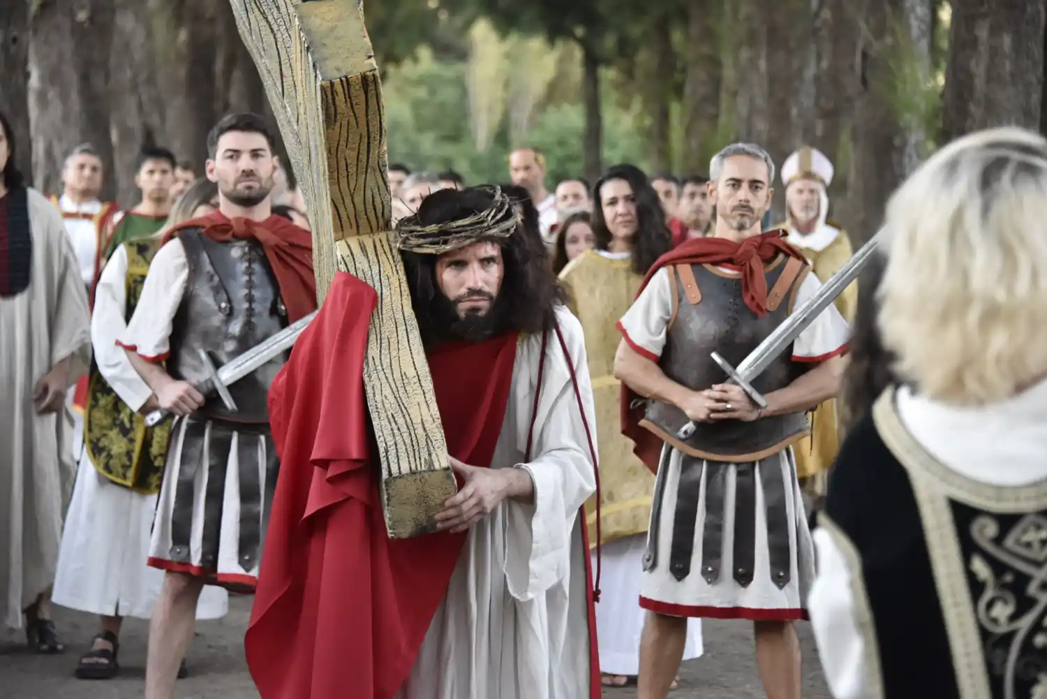 El Vía Crucis de Viernes Santo en Malvinas Argentinas.