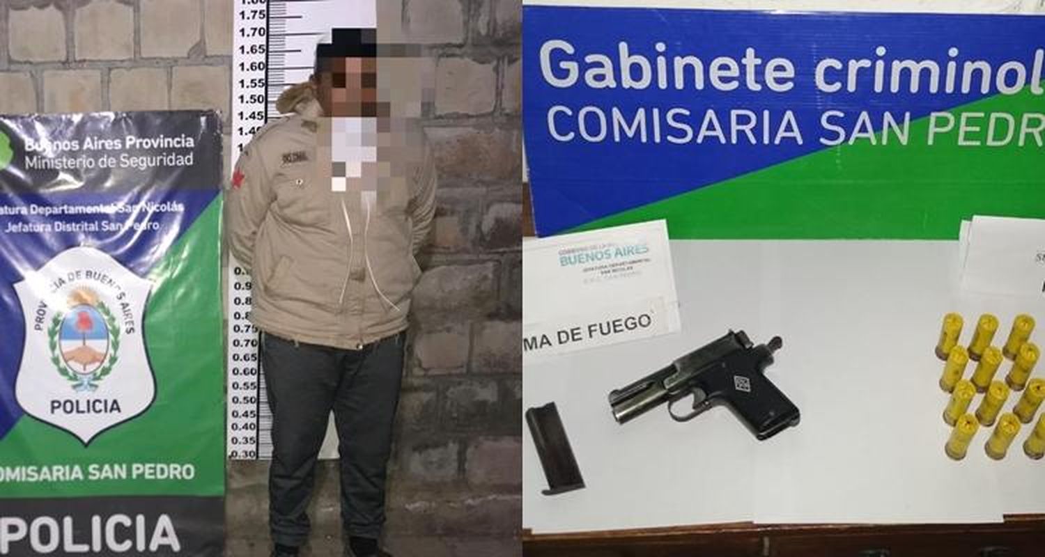 En un allanamiento, aprehendieron a un hombre denunciado por amenazas y le secuestraron un arma