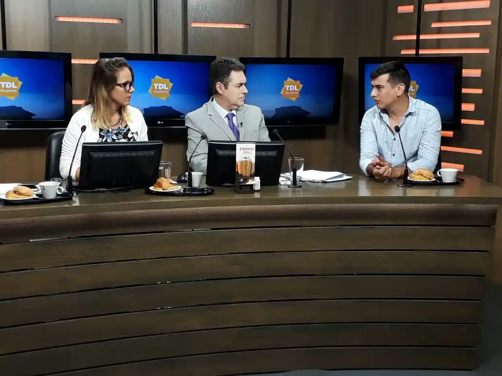 Pablo Aspesi, en el desayuno de "Tandil Despierta"