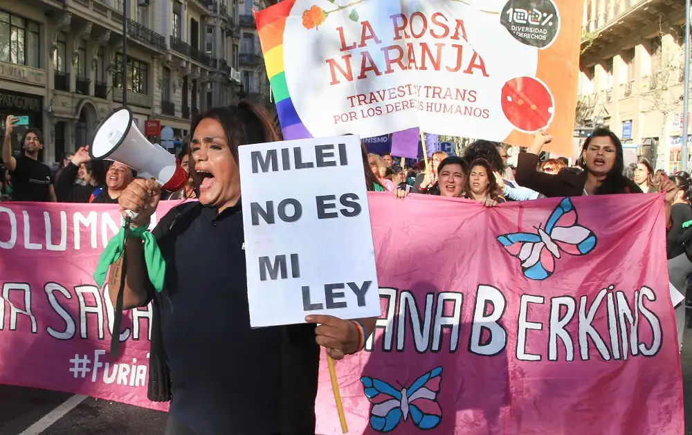 Las calles porteñas fueron escenario de una masiva movilización.