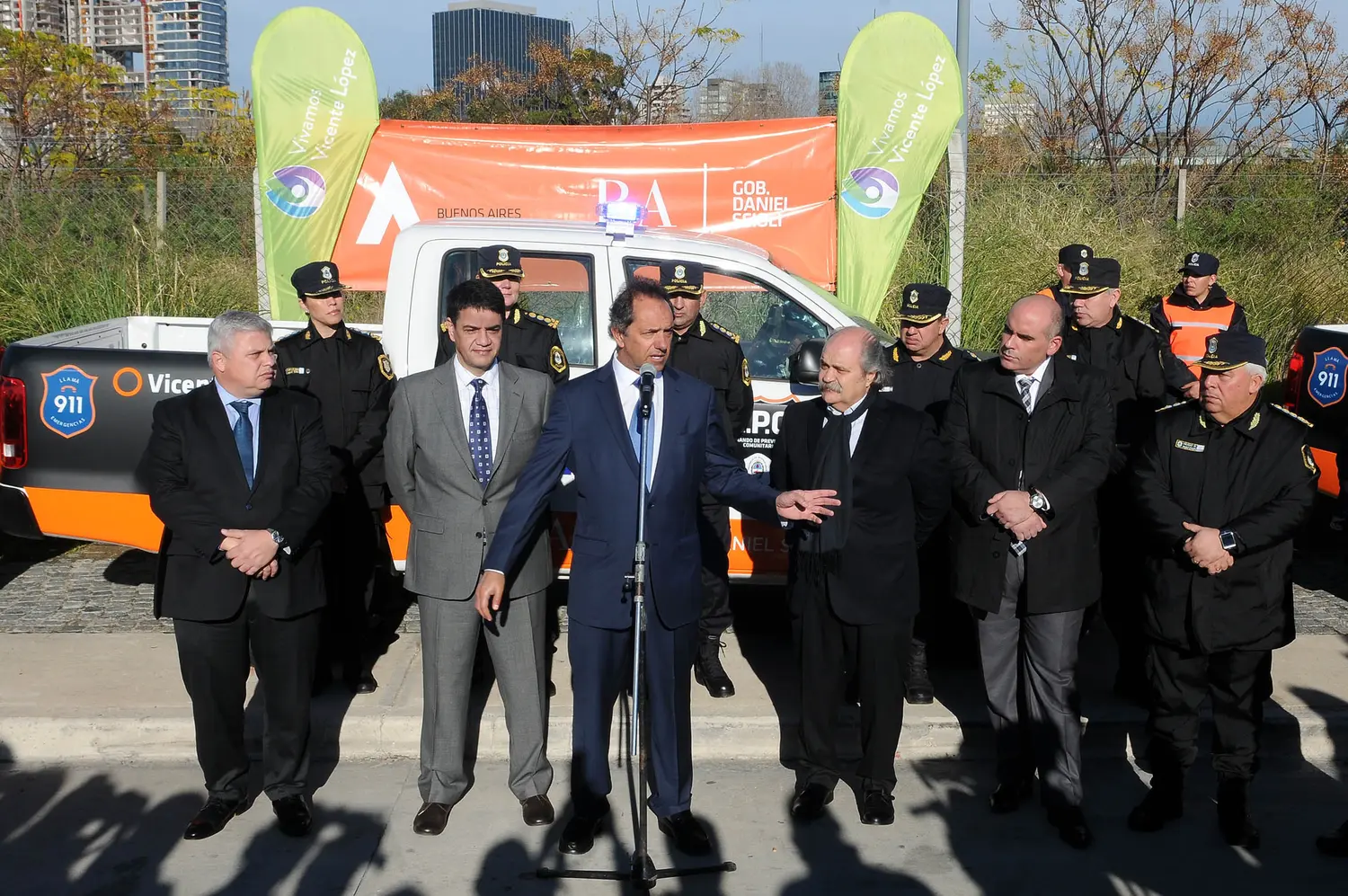 Seguridad: Scioli puso en marcha el Comando de Patrullas en Vicente López