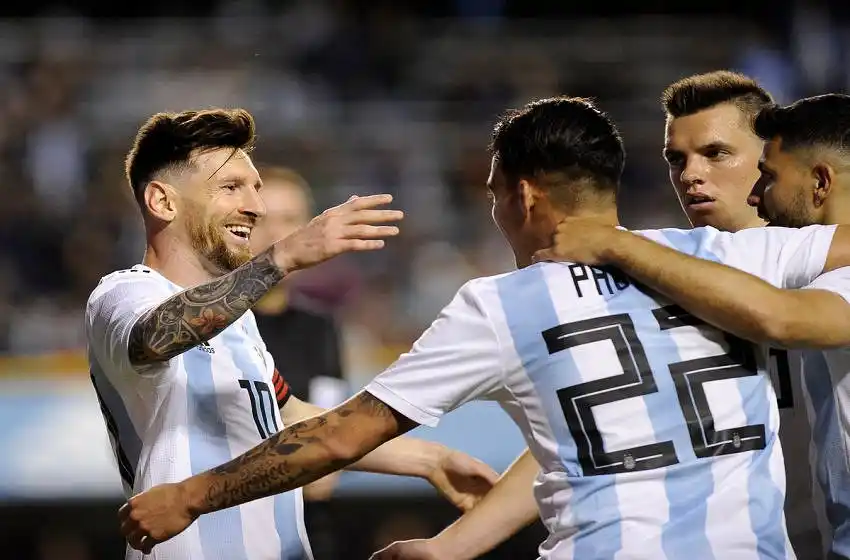 Con Messi como figura, Argentina goleó a Haití