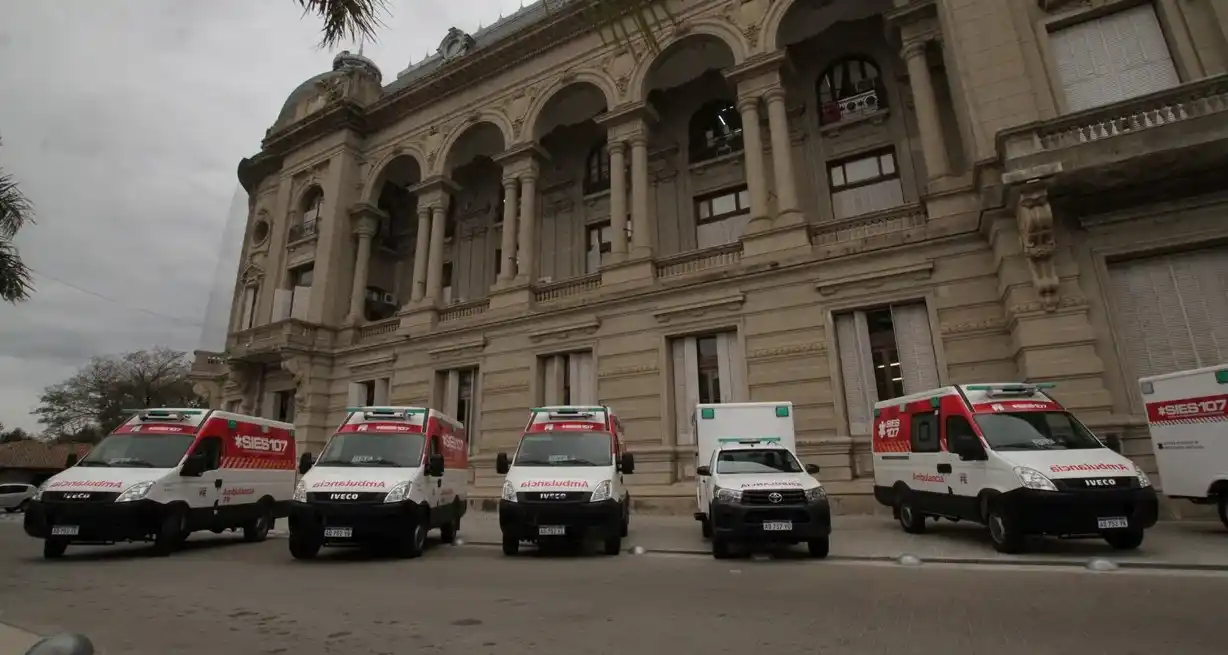 Hoy el parque del ministerio de Salud es de 354 ambulancias. Foto: Archivo El Litoral.