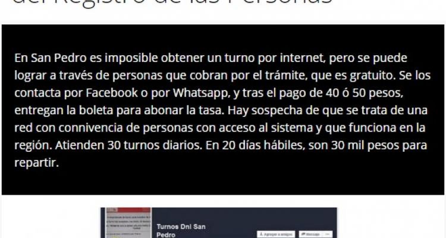 Venta de turnos para DNI: “Yo no soy mafiosa, hago esto por mi cuenta”