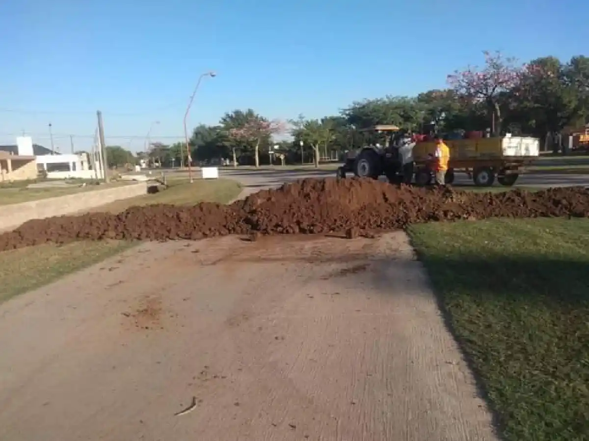 En Porteña cerraron los accesos al pueblo para evitar el coronavirus