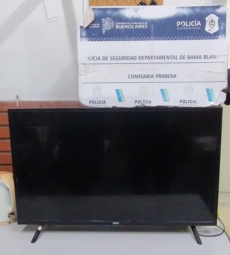 La TV que se llevó en colectivo