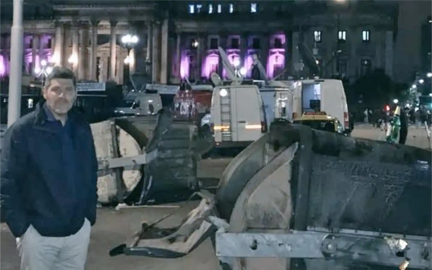 Castello apuntó a "los kirchneristas y la izquierda" por los destrozos en el Congreso