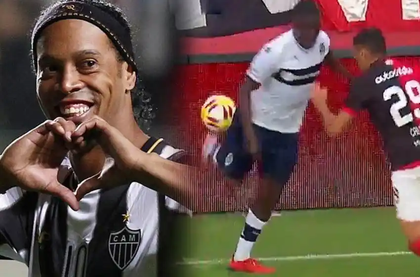La jugada de Hurtado contra Callegari cautivó a Ronaldinho: el mensaje que le dedicó en Instagram