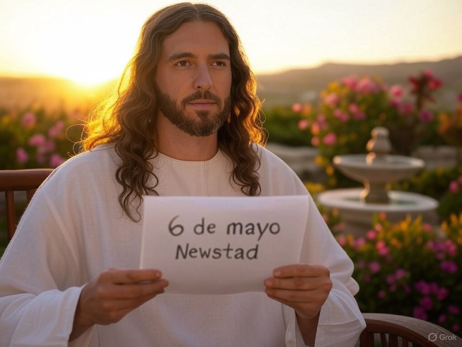 Santoral. Francisco, leyendo el Santoral del 6 de mayo.
