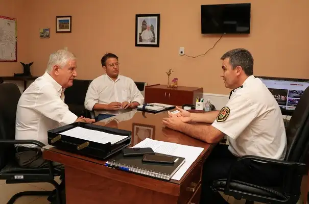 La primera reunión del Consejo de Seguridad con Hormachea como Jefe de Policía