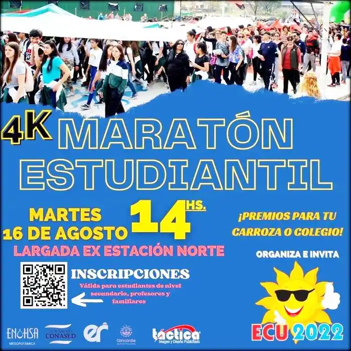 Todo listo para el regreso  de la Maratón Estudiantil  que se corre hoy martes