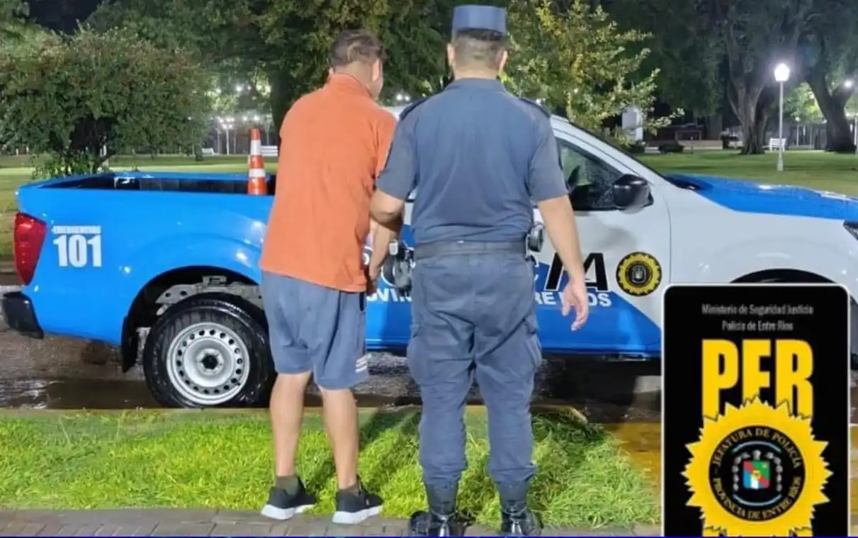 Detuvieron a un hombre en General Ramírez por violar una restricción judicial