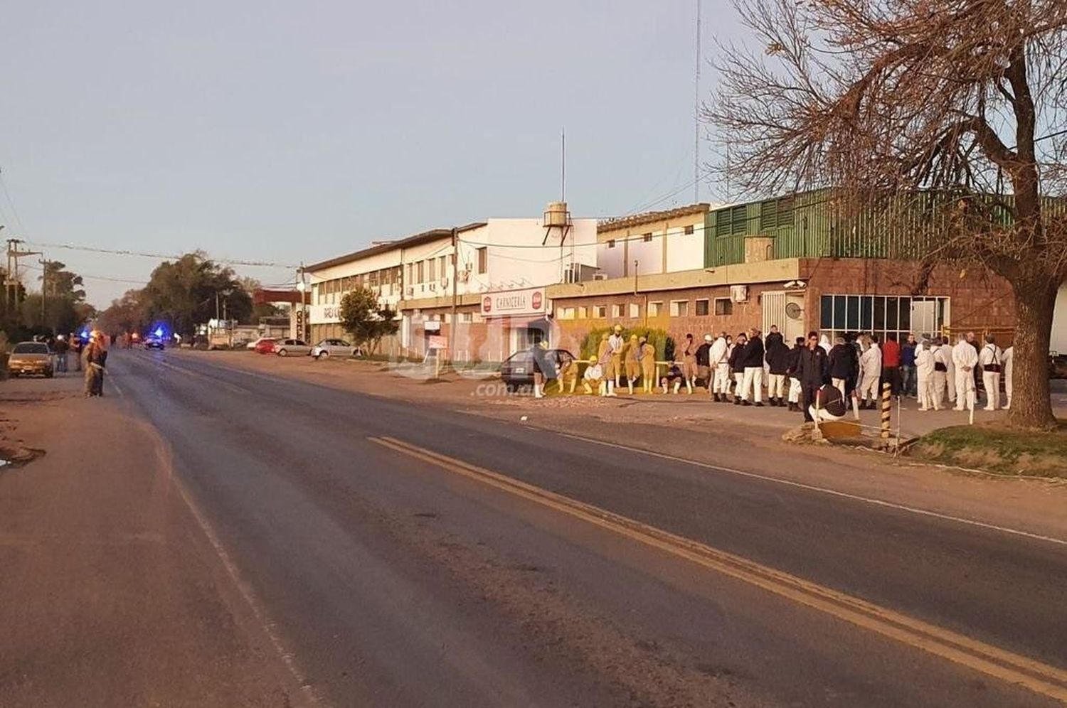 Evacúan un frigorífico de Casilda por escape de amoniaco: corte total en ruta 33