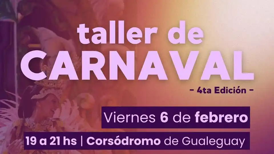 Elige Bailar presenta en Gualeguay la 4ª edición del Taller de Carnaval