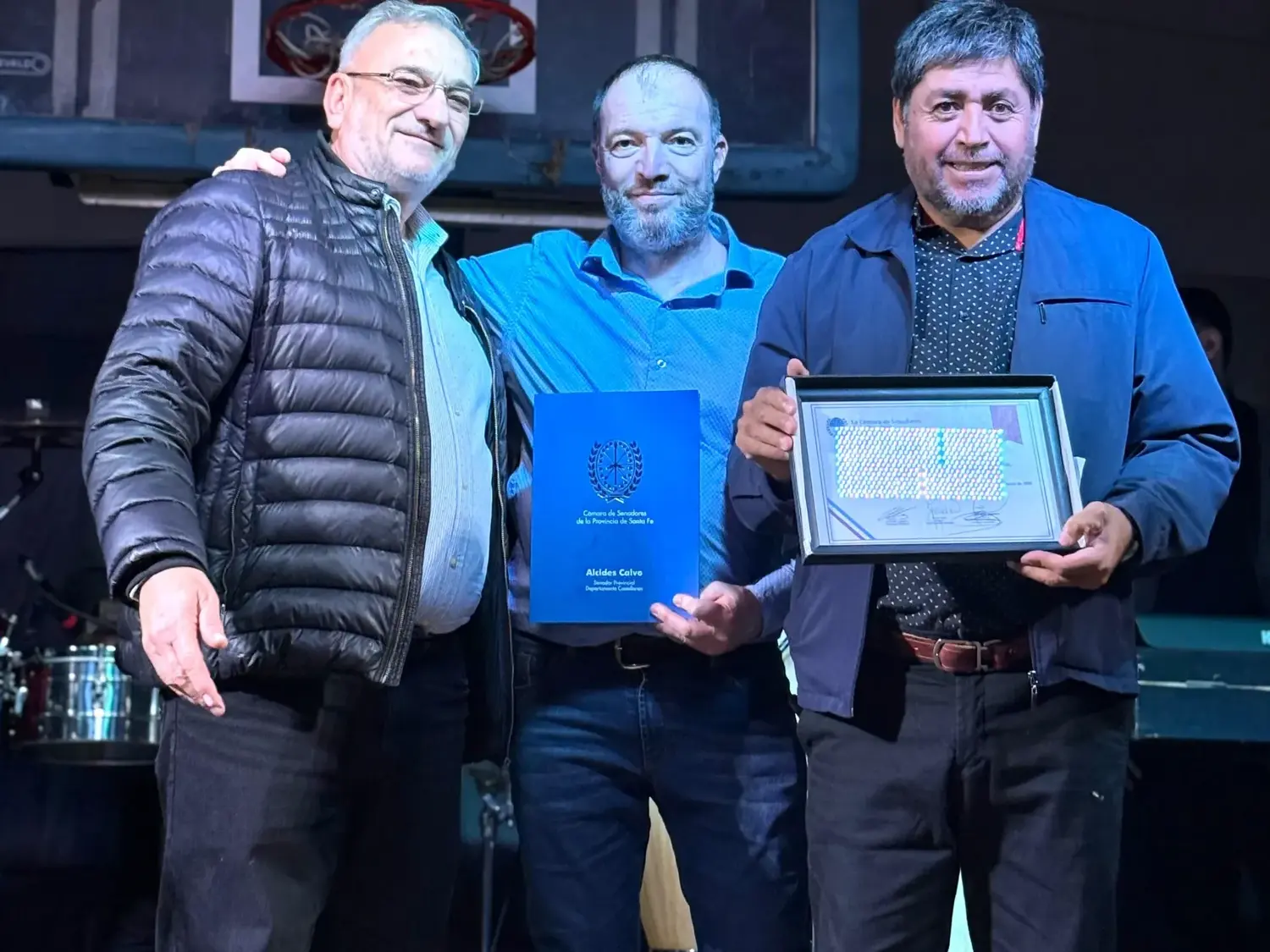 El senador departamental A.Calvo, presente en la celebración de los 90 años de Peñarol. Foto: Prensa AC