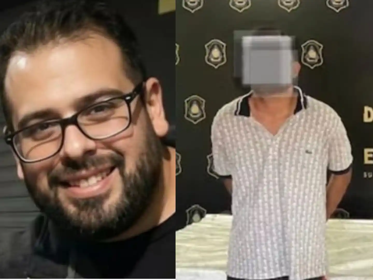 Cristian Eduardo Pereyra y el detenido  Matías Alejandro Vizgarra Riveros