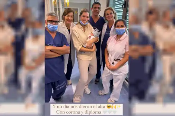 El hijo de Alejandro Fantino y Coni Mosqueira recibió el alta