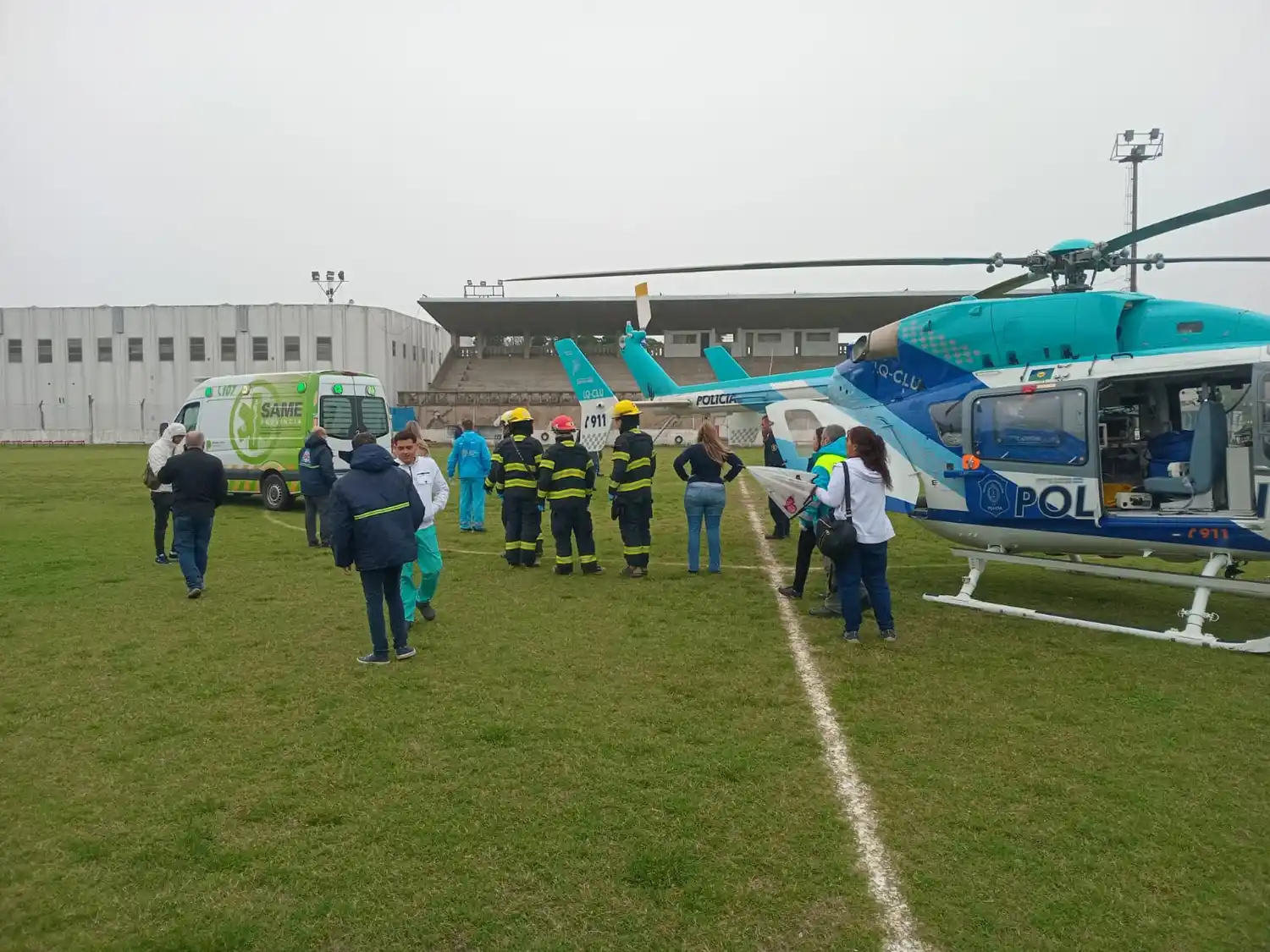 traslado paciente urgencia helicóptero sanitario