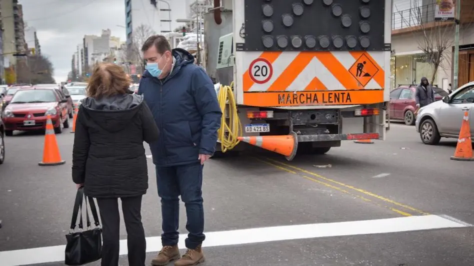 Comenzaron obras de señalización y demarcación vial en el centro y en principales avenidas