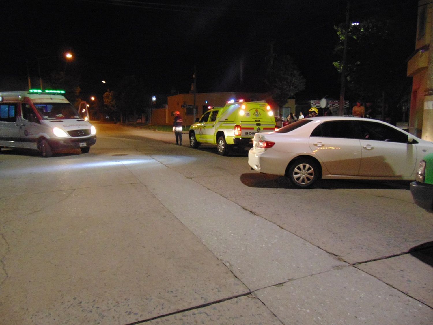 La esquina de Falucho y Perón, escenario del accidente.