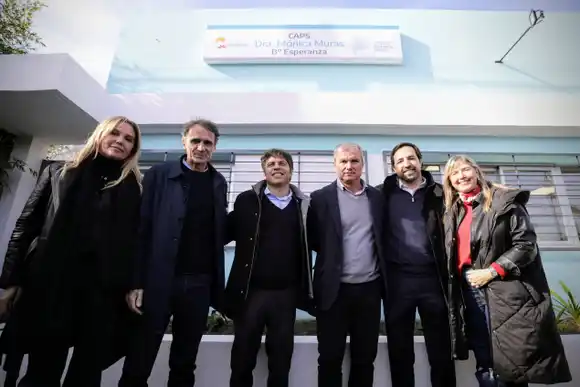 Kicillof en Monte: inauguró el nuevo edificio del Centro de Atención Primaria de la Salud