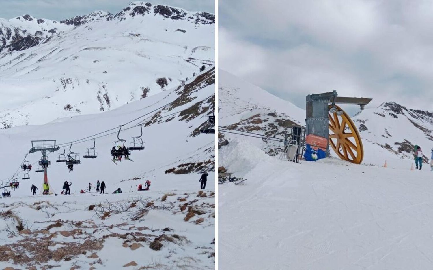 El complejo fue cerrado y se desplegaron helicópteros para la evacuación.