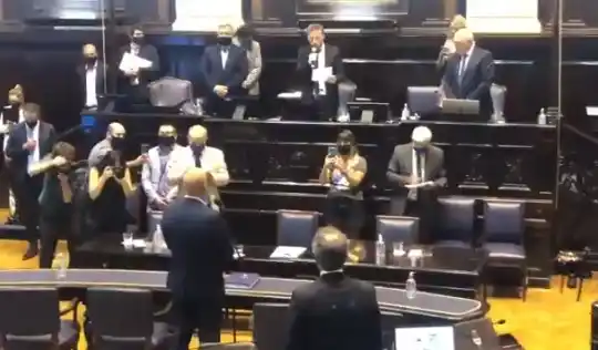 Alexis Guerrera se despidió de Diputados para ir al gabinete de Alberto y en su banca asumió Javier Mignaquy 