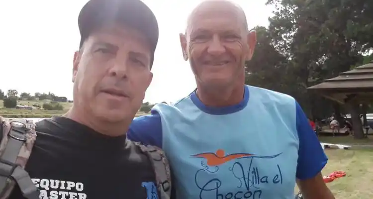 Fernando Juan Bennazar nadó en Necochea