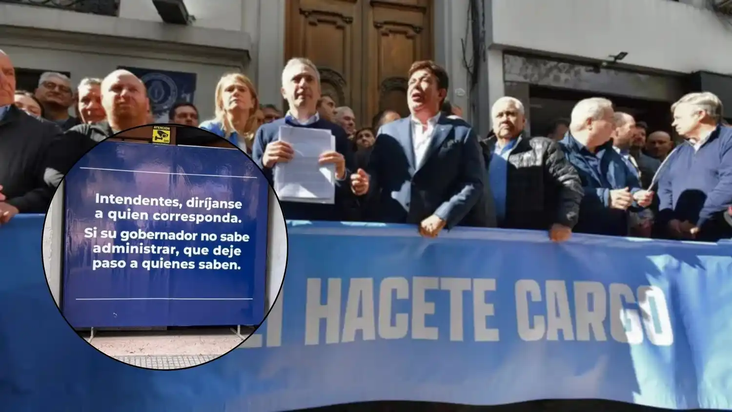 Los intendentes tuvieron la respuesta de la ministra Pettovello al llegar. A los programas alimentarios los maneja el gobernador.