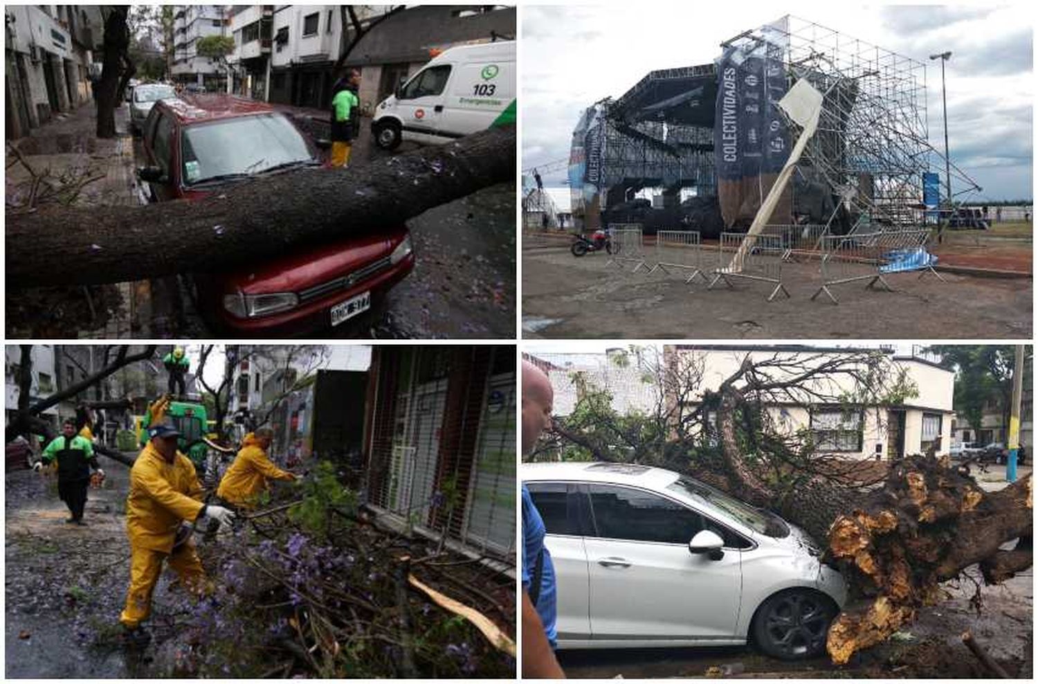 Fuerte temporal en Rosario: «Entre ayer y hoy llovió lo que llueve en todo noviembre»