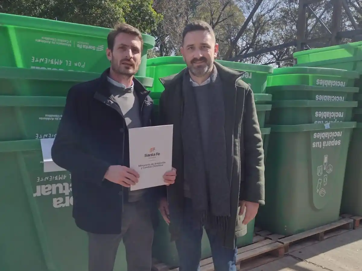 San Vicente recibió equipamiento de Provincia para fortalecer la economía circular