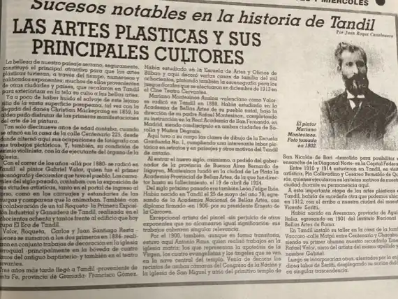 Las artes plásticas y sus principales cultores