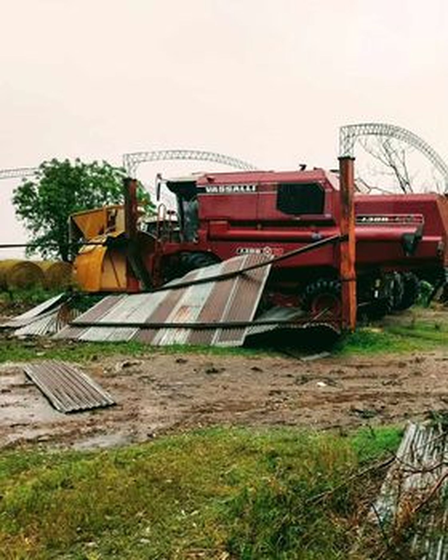 Estragos en un establecimiento agropecuario de Don Cristóbal