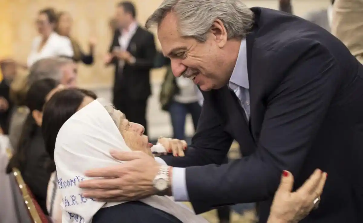 Alberto Fernández se despidió de Hebe de Bonafini y decretó tres días de duelo nacional