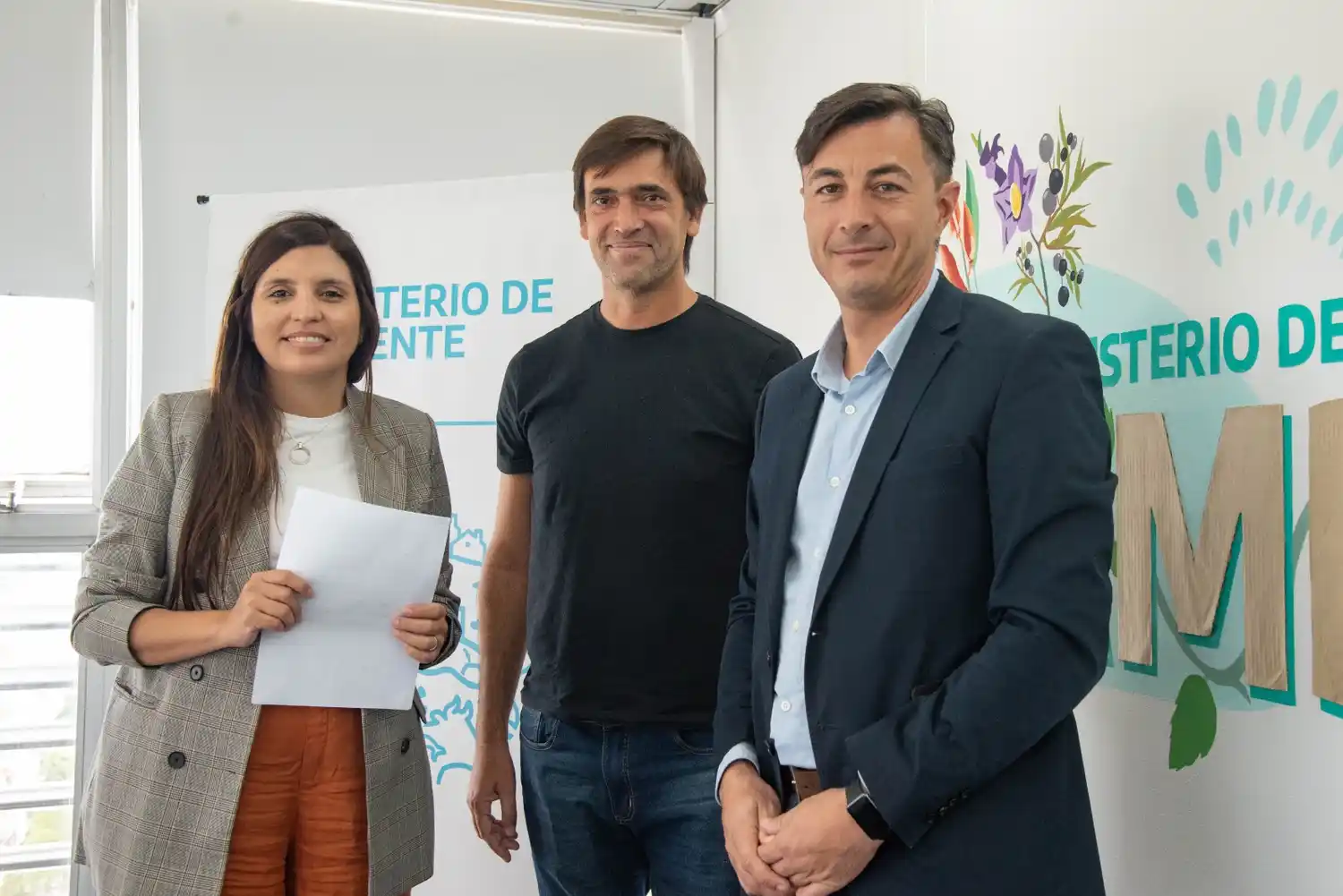 Daniela Vilar, Rogelio Iparraguirre y Darío Méndez.