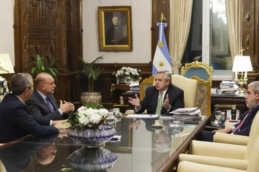 Seguridad en Santa Fe: el gobernador Omar Perotti se reunió con el presidente Alberto Fernández