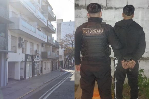 Detuvieron a un joven que intentó entrar a robar a un departamento con un menor de campana