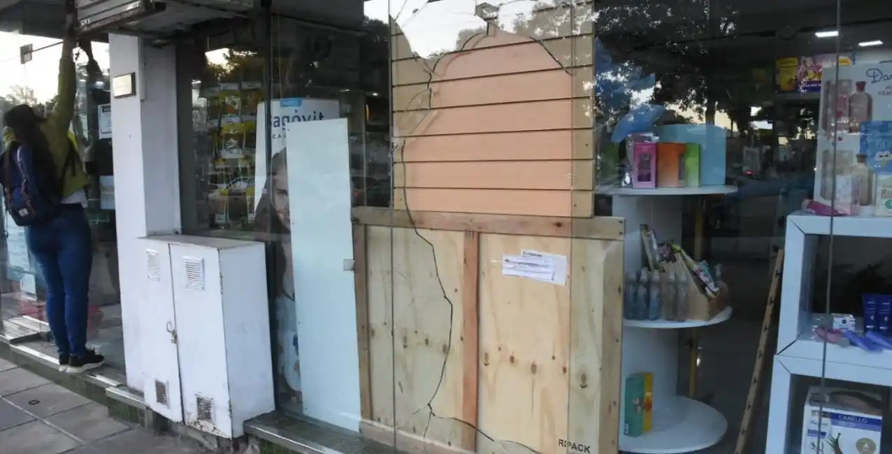 Fue detenido tras romper la vidriera y robar en una farmacia de bulevar Pellegrini