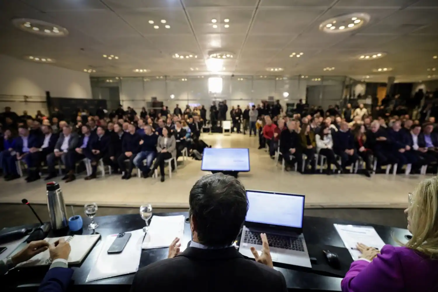 Kicillof en el acto desarrollado en La Plata.