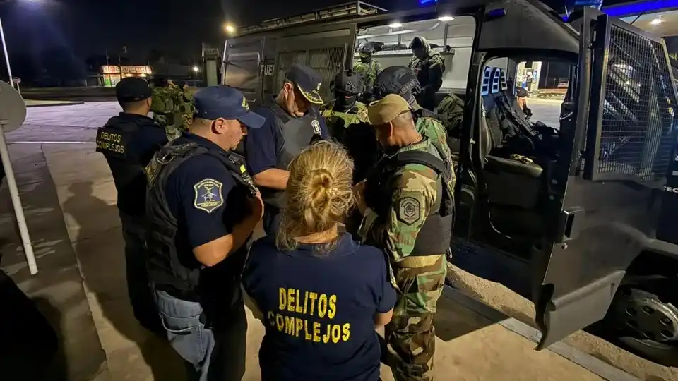 Los allanamientos. Foto: Agencia NA (Policía)